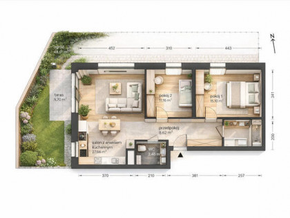 ⭐ Ogród 45m  Brynów Meteorologów ⭐