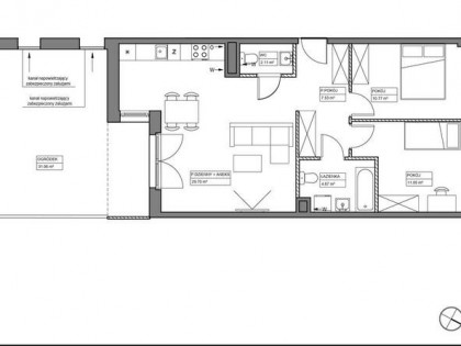 Piękne mieszkanie 3pokojowe z ogródkiem w zielonej i spokojnej okolicy