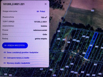 Działka rolno-rekreacyjna 700m2 woda prąd