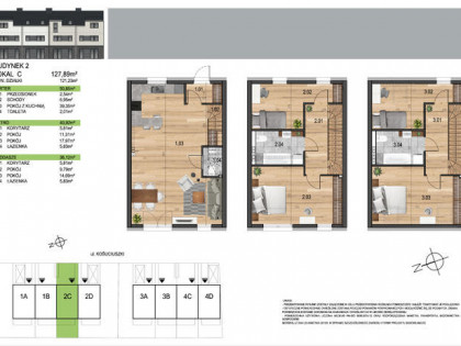 Dom w zabudowie szeregowej/cicha/zielona okolica/blisko Wrocławia/Iwiny