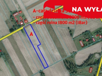 Działka rolno-budowalana Brzostówka g. Serniki 50a