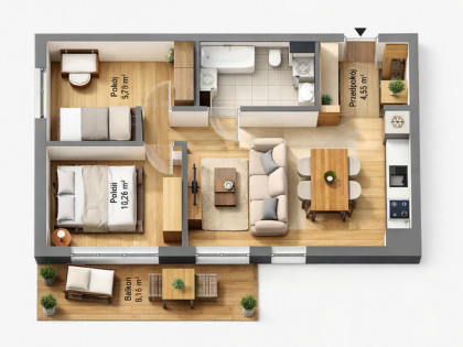 ⭐ 3 pokoje Bytkowska balkon 8m gotowe do odbioru ⭐