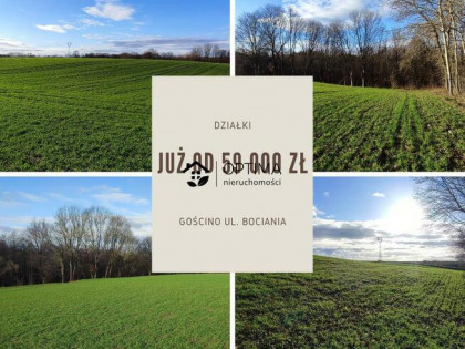 Działka rolno-budowlana Gościno, Bociania