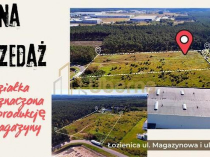 Działka przeznaczona  pod produkcję, magazyny