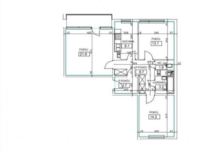 Mieszkanie 3-pokojowe na sprzedaż