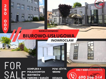 Nieruchomość biurowo-usługowa w sercu Inowrocławia.