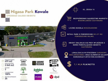 Park handlowo usługowy Higasa Kowale w Gdańsku na sprzedaż
