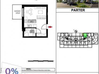 Osiedle Horyzont kawalerka z ogródkiem
