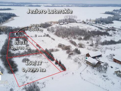 Działka 1,20 ha z linią brzegową nad jeziorem Luterskim