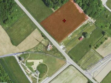 Działka w I pasie zabudowy przy drodze asfaltowej