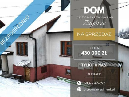 Sprzedam dom w Zagórzu - 130m2 + garaż | możliwość prowadzenia działalności
