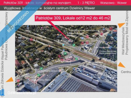 LOKALE KOMERCYJNE W ŚCISŁYM CENTRUM DZIELNICY WAWER