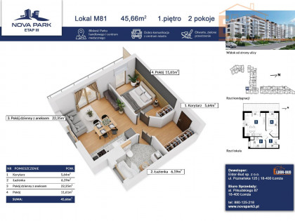 Mieszkanie Łomża rynek pierwotny ul. Akademicka