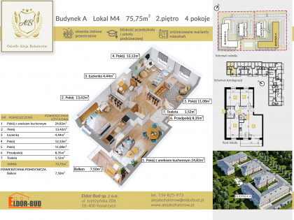 Mieszkanie Ostrów Mazowiecka rynek pierwotny ul. płk. Dyplomowanego Ludwika Bociańskiego
