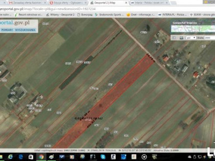 Działka Dąbrowa nr.586/3 Działka rolno budowlana