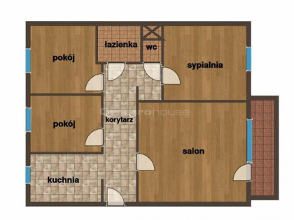 4-pokojowe mieszkanie, balkon  Olsztyn, ul. Mroza