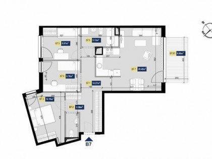 Apartament B7 | Apartamenty Złota