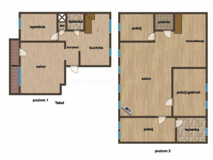 141 m²  Dwupoziomowe Kominek Olsztyn Andersa