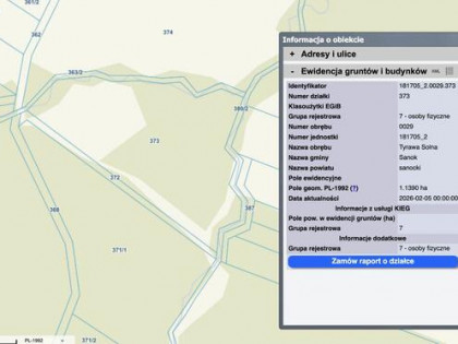 Wyjątkowa działka rolna z lasem i potokiem