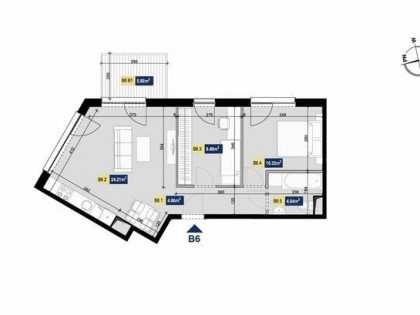 Apartament B6 - Wykończone pod klucz| Apartamenty Złota