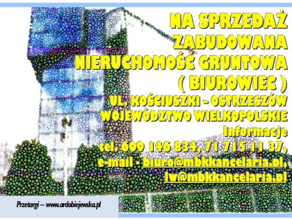 Konkurs ofert - ul. Kościuszki 20