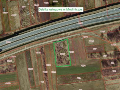 Działka usługowa w Modlniczce tuż pod Krakowem