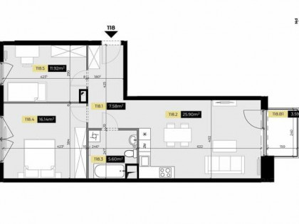 Apartament M/50 | Tarasy Śląskie ul. 3 maja 41-500 Chorzów