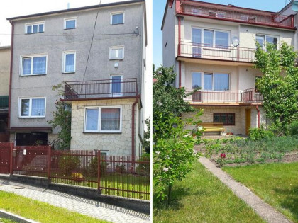 Duży dom na zadbanej działce.