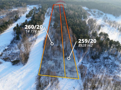 Działka rolno-leśna na sprzedaż, 2,3766 ha, Mariew