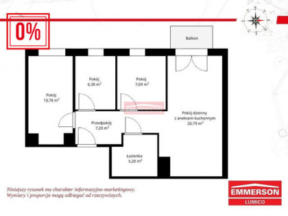 4 -pokoje z balkonem