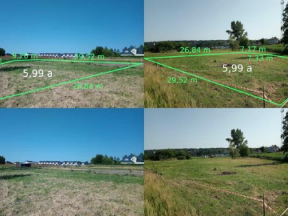 Działka Krasne 5.99 a z warunkami zabudowy, media w cenie