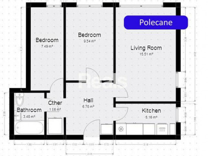 Mokotów rozkładowe 3 pokoje z kuchnią, parter
