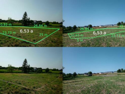 Działka Krasne 6,53 a z warunkami zabudowy, media w cenie