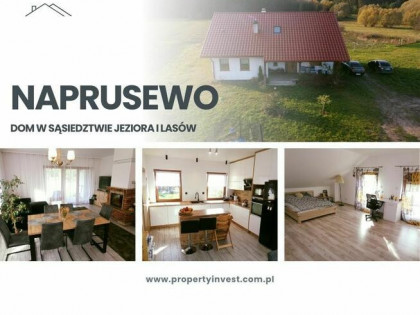 Naprusewo– Dom w sąsiedztwie jeziora i lasów