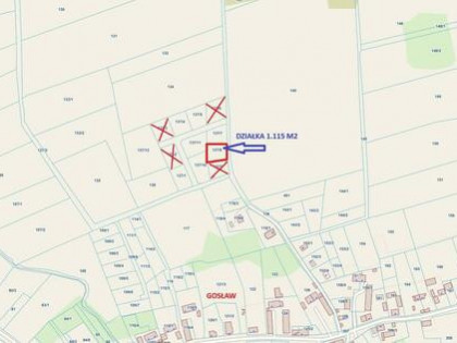 Działka budowlana Gosław gm. Trzebiatów