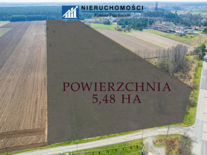 Działka przemysłowa Sobin gm. Polkowice, Brylantowa