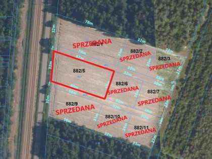 Działka budowlana Krynka gm. Łuków