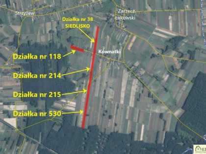 Działka rolno-budowlana Kownatki gm. Łuków