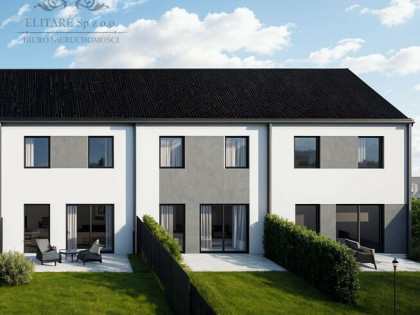 DOM szereg SKRAJNY 103,02m na działce 321m2m2, Iwiny Siechnice