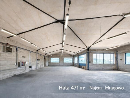 Hala 471 m² | 21 zł/m² |Mrągowo |dostępna od zaraz