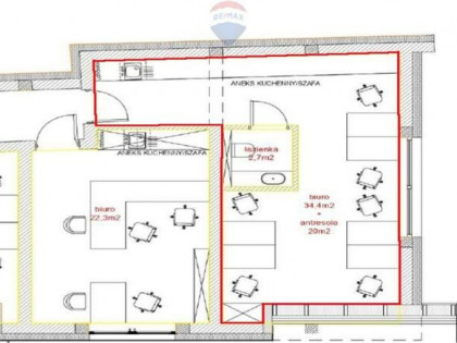 Lokal biurowy z antresolą przy ul. Szaflarskiej