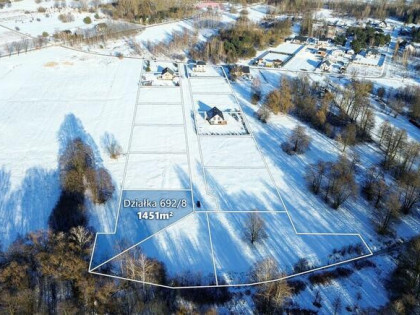 Działka budowlana 1451m2 z WZ, gm. Jaktorów