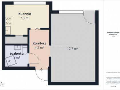 Kawalerka 33 m² z balkonem  1. piętro  Poręba