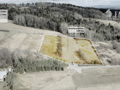 Działka budowlana 1,07 ha – Siary, gm. Sękowa 1170S/2026