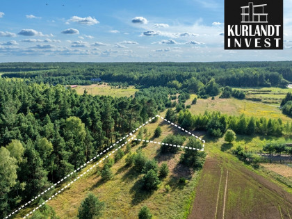 Działka budowlana 1272 m² koło Cekcyna