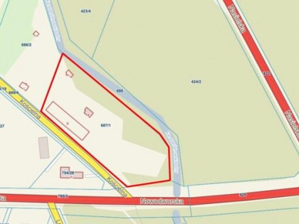 Działka usługowa Skrzeszew gm. Wieliszew, Kościelna