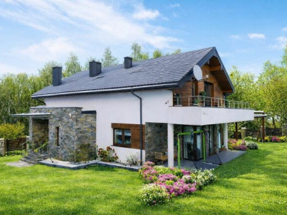 Nowoczesna willa 221m2, automatyka, na działce 15a