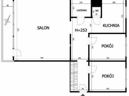 MIESZKANIE, MYSLENICE 3POK. 2 piętro.