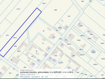 Sprzedam atrakcyjną działkę we wsi Koplany 28/12
