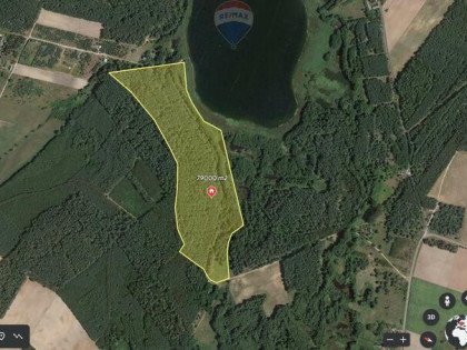 Działka w bezpośredniej bliskości dwóch jezior.